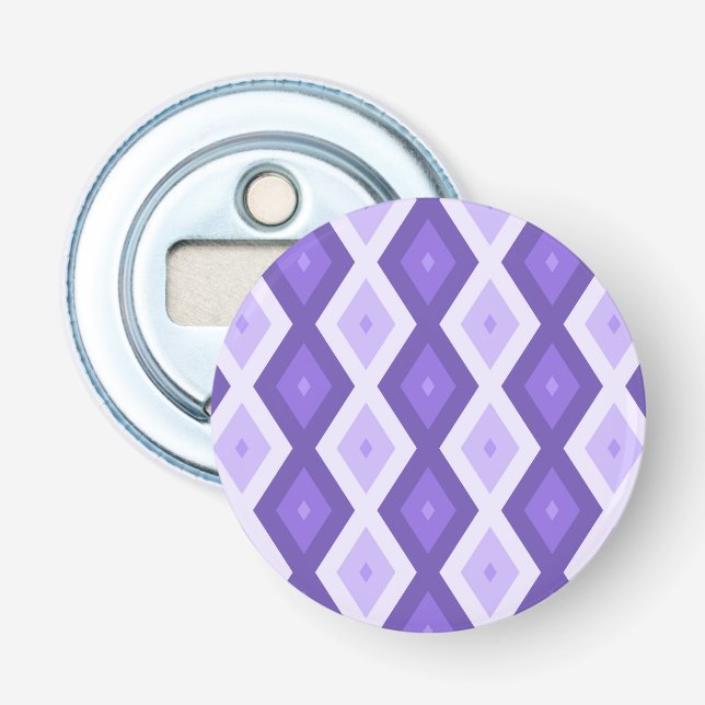 Violet diamond pattern bottle opener (Front)