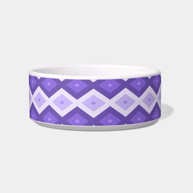 Violet diamond pattern bowl (Front)