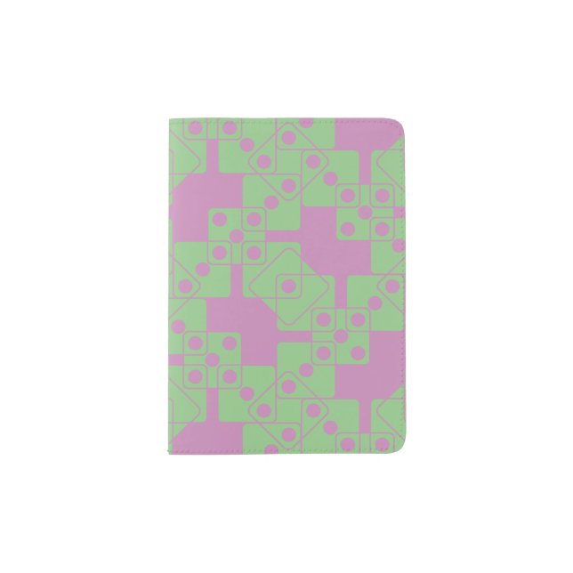 Violet Dice Passport Holder (Front)