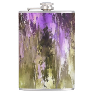 Violet Dreams And Olive Skies Flask
