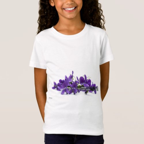 Violet Dreams Girls Jersey Tees T_Shirt