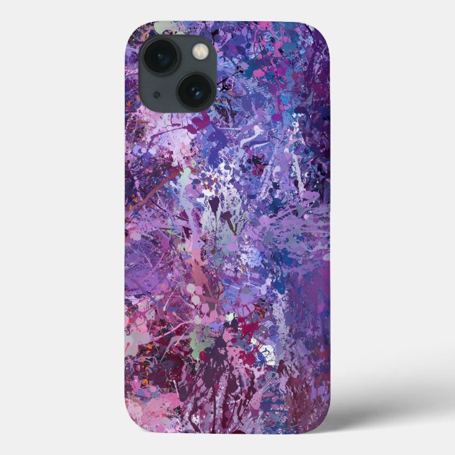 Violet Drops Abstraction  Case-Mate iPhone Case (Back)