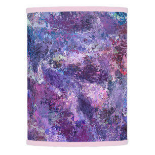 Violet Drops Abstraction  Lamp Shade