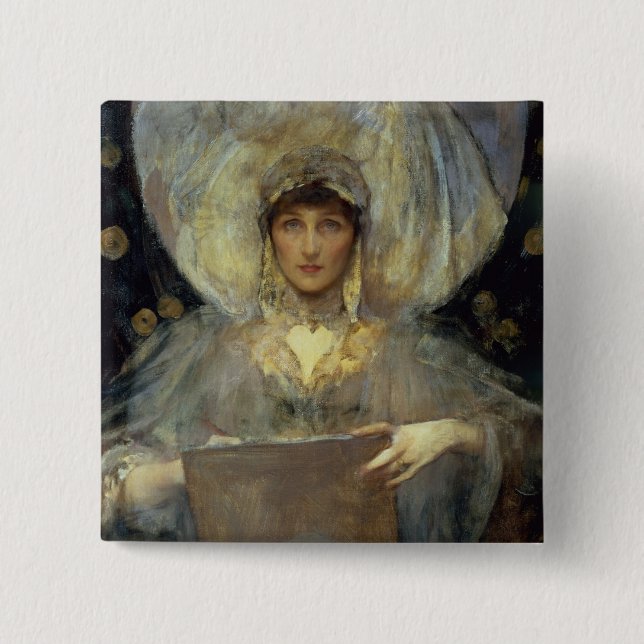 Violet, Duchess of Rutland Button (Front)