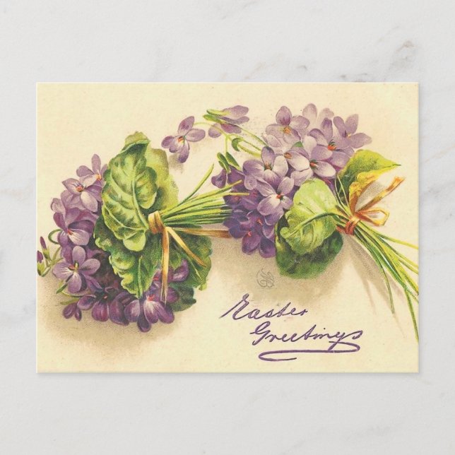 Violet Easter Postcard (Front)