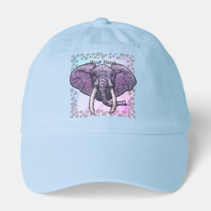 Violet Elephant Face Hat