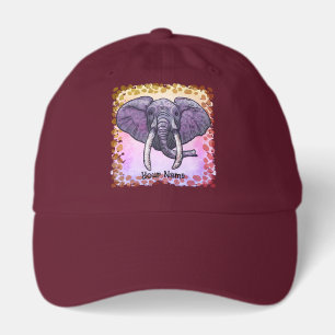 Violet Elephant Face Hat