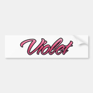 Violet faded pink Aufkleber Sticker