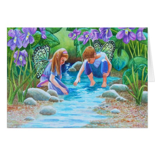 Violet Fairies Cards (Front Horizontal)