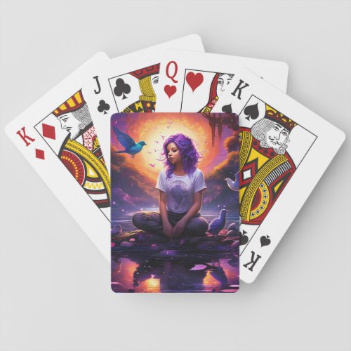 Violet Fairy Playing Cards