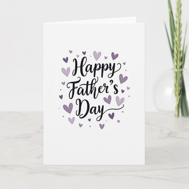 Violet Fathers Day Art Card (Front)