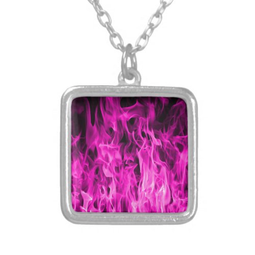 Violet flame and violet fire products and apparel silver plated necklace