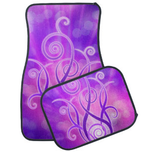 Violet Flame Design Car Floor Mat