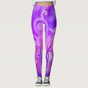 Violet Flame - Graphic Design Leggings