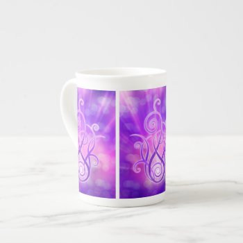 Violet Flame / Violet Fire Bone China Mug by SpiritEnergyToGo at Zazzle