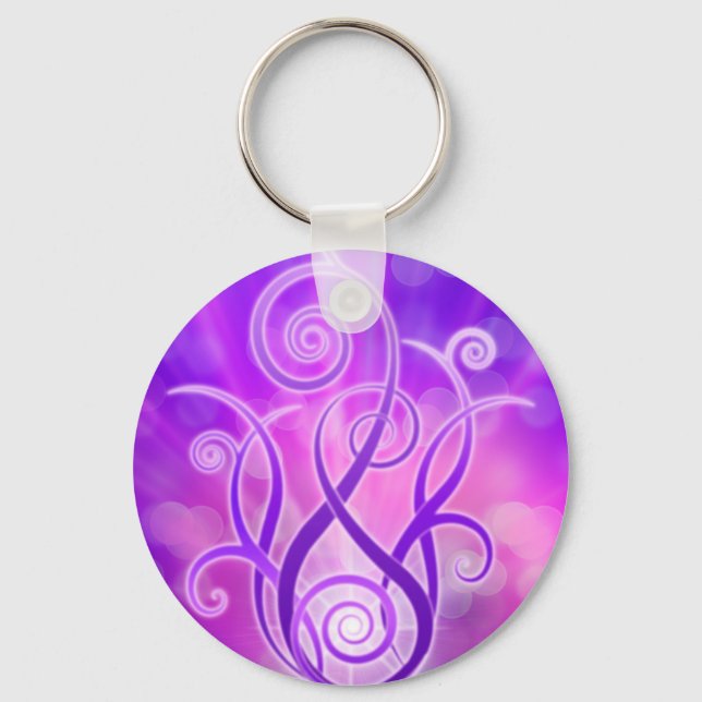 Violet Flame / Violet Fire Keychain (Front)
