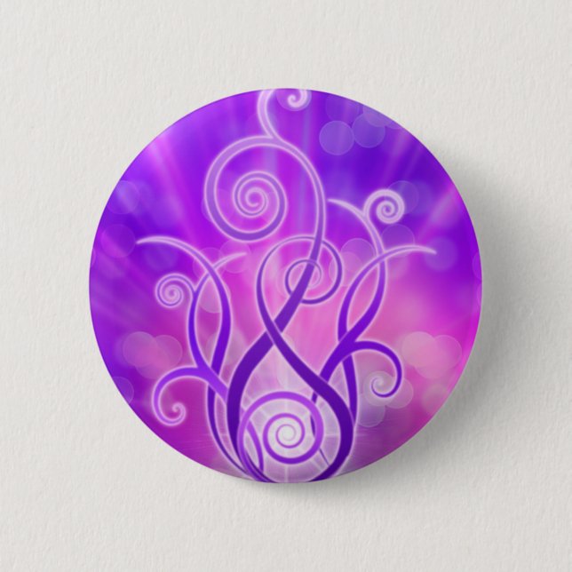 Violet Flame / Violet Fire Pinback Button (Front)