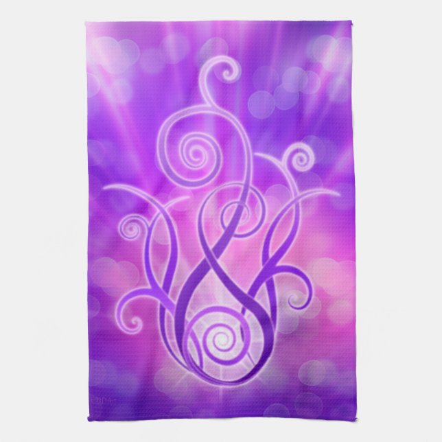 Violet Flame / Violet Fire Towel (Vertical)