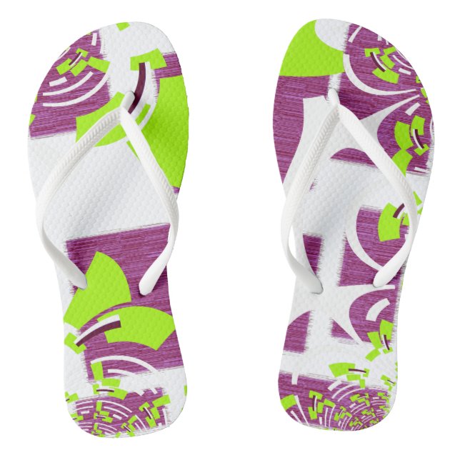 Violet Flip Flops (Footbed)
