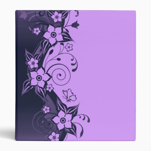 Violet Floral Binder (Front)