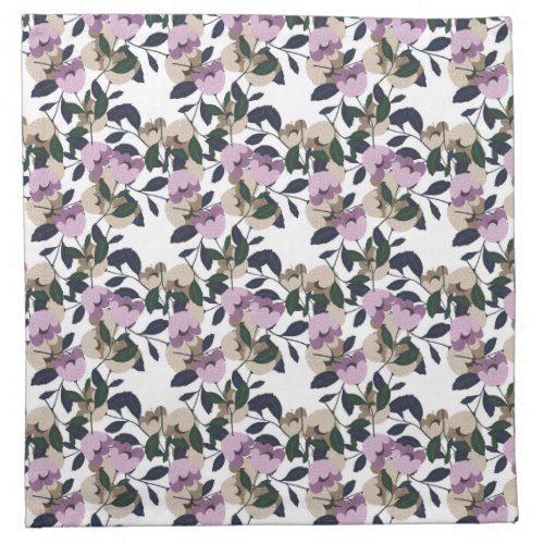 Violet floral design birthday christmas gift kitch cloth napkin