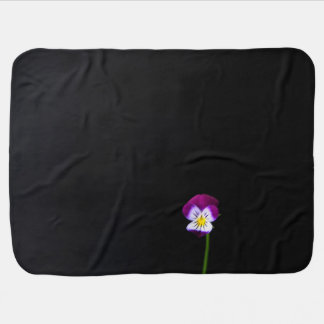 Violet Flower bbi Baby Blanket