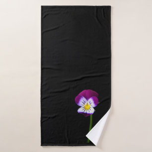 Violet Flower bta Bath Towel Set