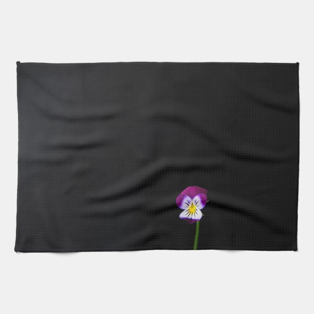 Violet Flower ktcna Kitchen Towel (Horizontal)