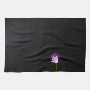Violet Flower ktcnm Kitchen Towel