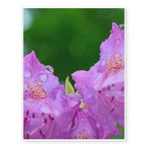 Violet Flower Temporary Tattoos