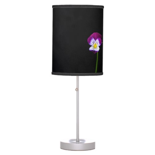 Violet Flower tlcnm Table Lamp