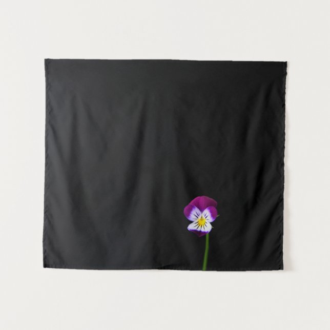 Violet Flower wtcna Tapestry (Front (Horizontal))
