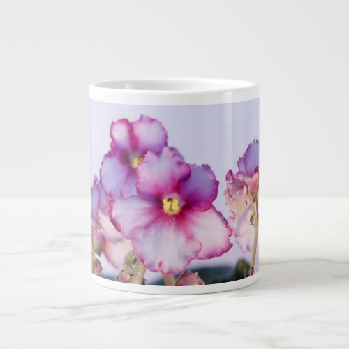 Violet Flowers 20 oz Jumbo Mug _ Bowl