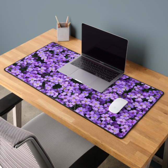 Violet Flowers Beautiful Violets Desk Mat (Office 2)
