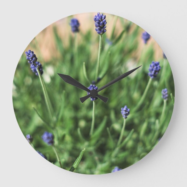 Violet Flowers - clock (Front)