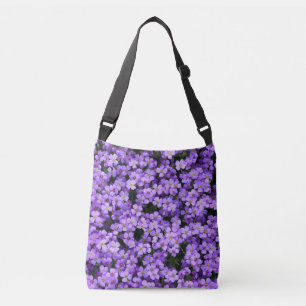 Violet Flowers Crossbody Bag Violets