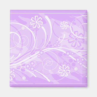 violet flowers magnet