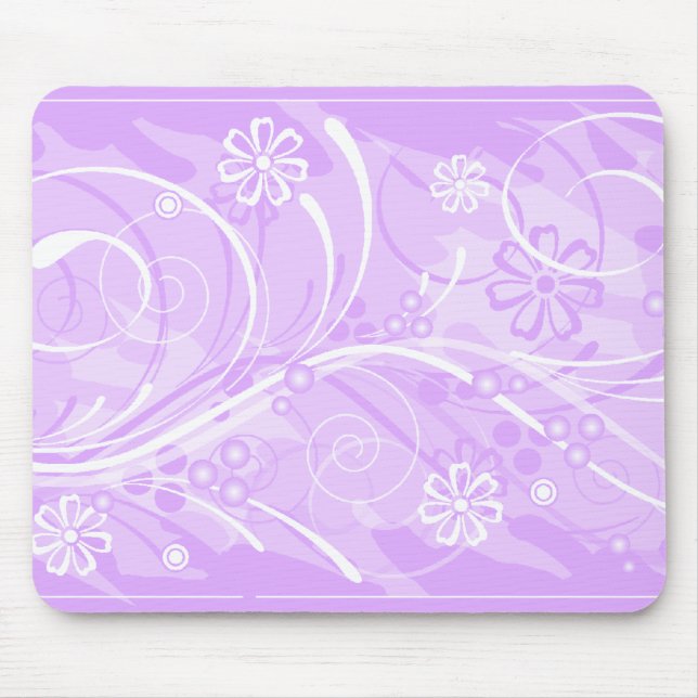 violet flowers mouse pad (Front)
