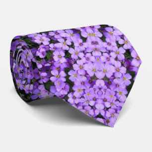 Violet Flowers Neck Tie Violets