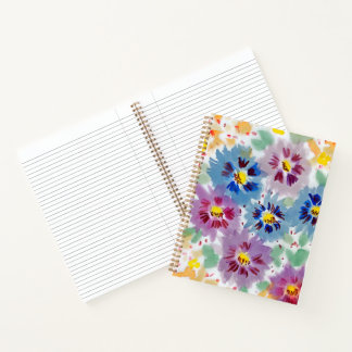 Violet flowers notebook