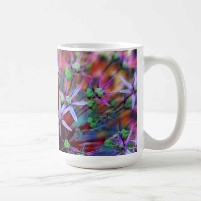 Violet flowers of ornamental onion Globemaster Coffee Mug (Right)