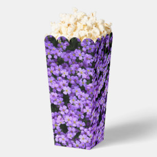 Violet Flowers Popcorn Box