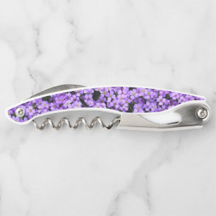 Violet Flowers Waiter's Corkscrew