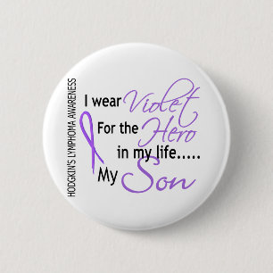 Violet For Hero 1 Hodgkins Lymphoma Son Button