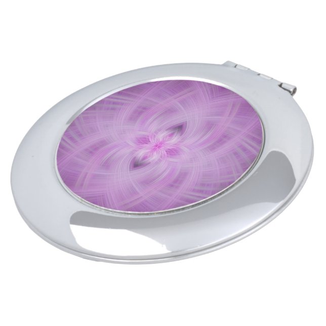 VIOLET - Fractal Art - Compact Mirror (Turned)