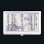 Violet Free Expression Watercolor Business Card Case<br><div class="desc">This amazing free expression work by Jennifer Goldberger is a violet watercolor full of life. Black lines run vertically in the piece,  and violet drops extend out from them like waves in a lake. A wonderful print that would go well on a number of Zazzle products. Order yours today!</div>