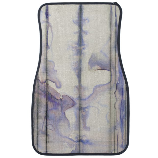 Violet Free Expression Watercolor Car Mat (Front)
