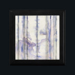Violet Free Expression Watercolor Jewelry Box<br><div class="desc">This amazing free expression work by Jennifer Goldberger is a violet watercolor full of life. Black lines run vertically in the piece,  and violet drops extend out from them like waves in a lake. A wonderful print that would go well on a number of Zazzle products. Order yours today!</div>
