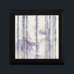 Violet Free Expression Watercolor Jewelry Box<br><div class="desc">This amazing free expression work by Jennifer Goldberger is a violet watercolor full of life. Black lines run vertically in the piece,  and violet drops extend out from them like waves in a lake. A wonderful print that would go well on a number of Zazzle products. Order yours today!</div>