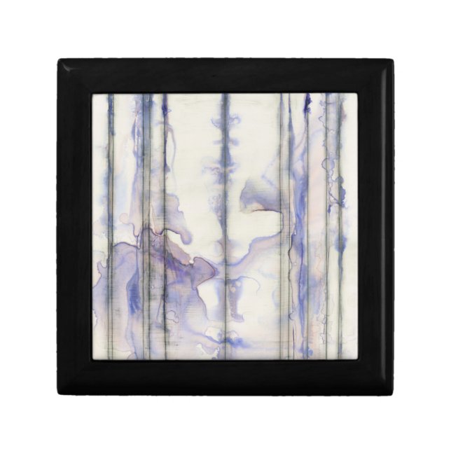 Violet Free Expression Watercolor Jewelry Box (Front)